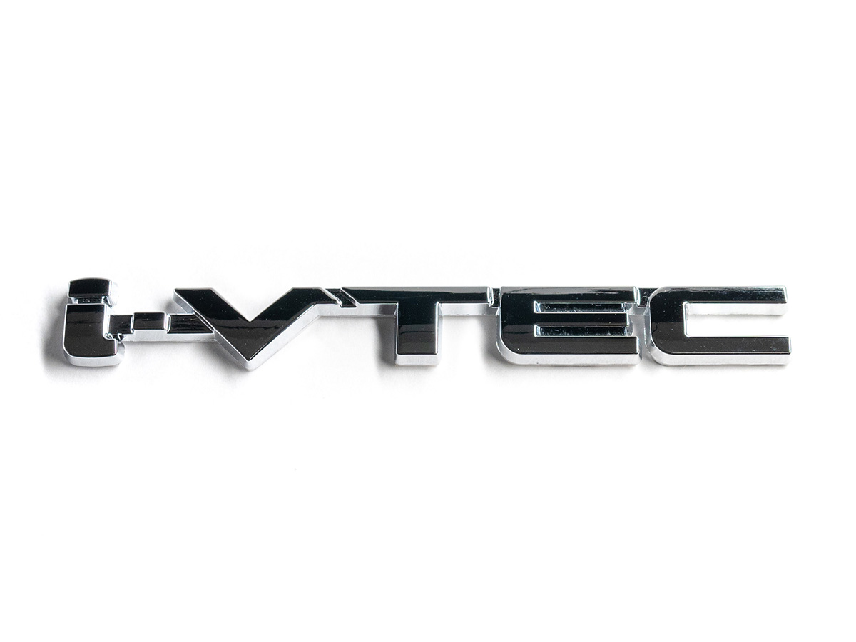 Honda I VTEC Emblem Badge silber